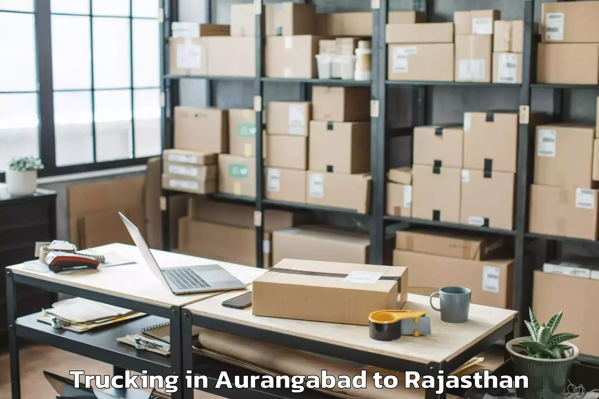 Book Aurangabad to National Law University Jodhpu Trucking Online